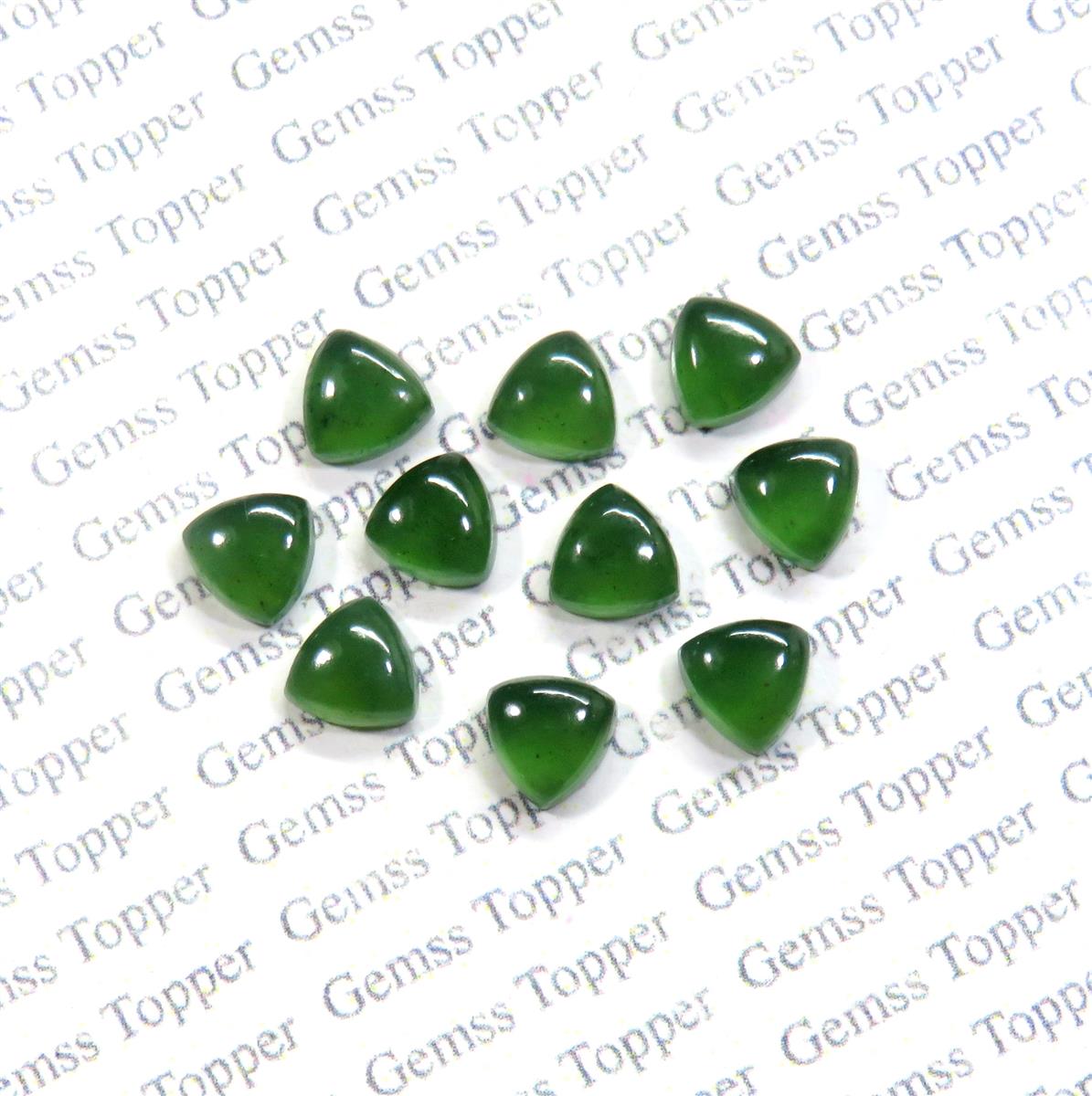 Burma Jade 10x10 mm Trillion Cabochon